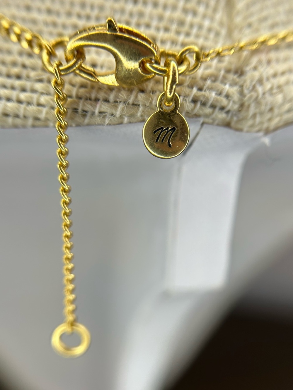 Madewell Strawberry Charm Necklace Gold Tone Fruit Pendant - Picture 4 of 6